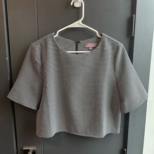 Harper houndstooth crop top